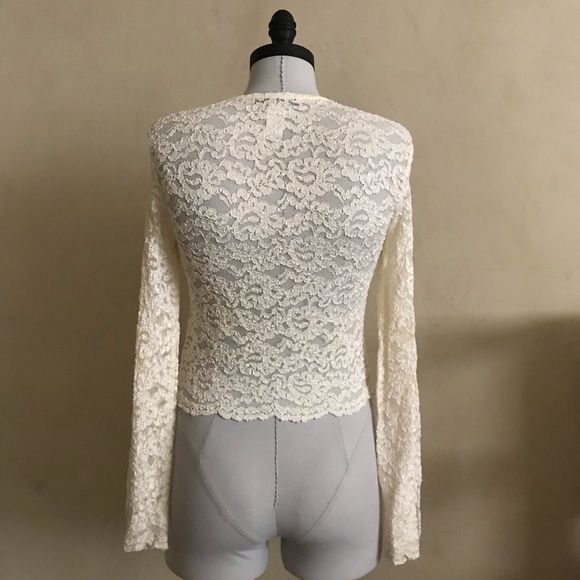 Cream All Lace Top - Picture 4 of 8